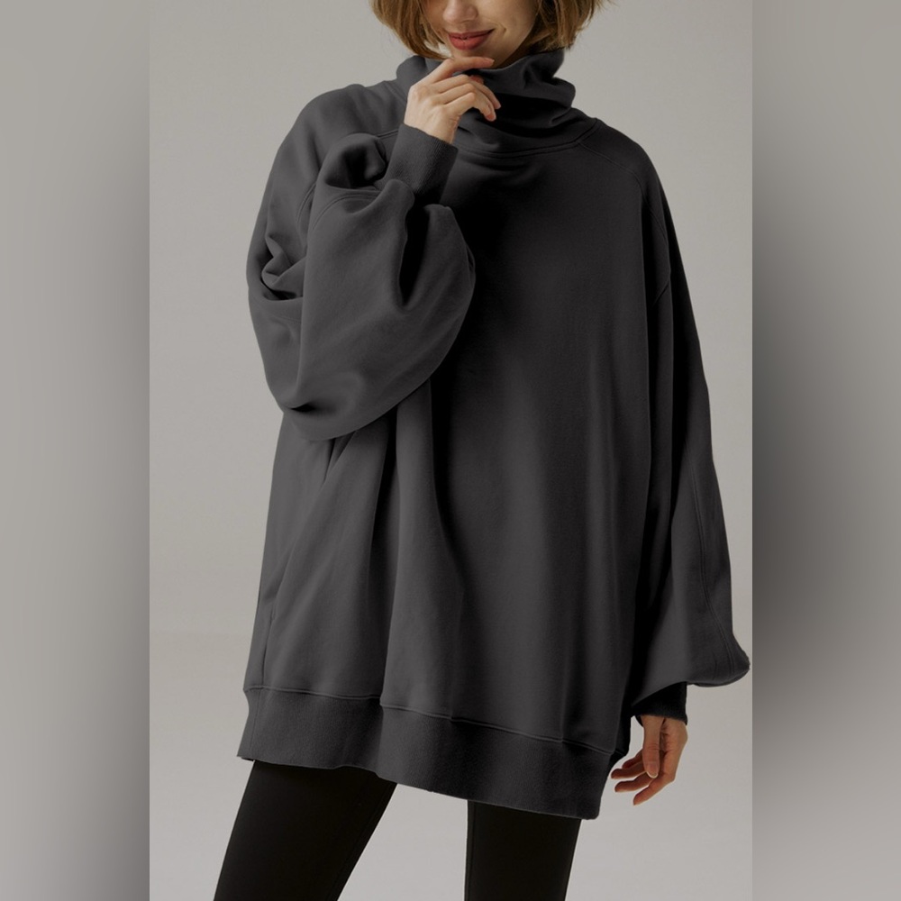 Nap Loungewear Boxy Turtleneck Sweatshirt